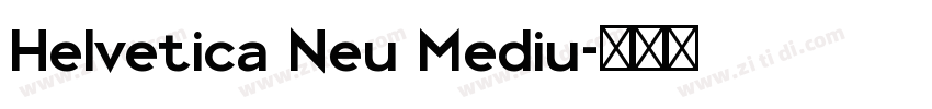 Helvetica Neu Mediu字体转换